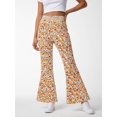 thumbnail image 2 of Girls Flare Pants, AI Digital Print Bell Bottoms,All-Season Sizes 3-13Y, 2 of 6