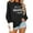 Z01-Black#Christmas, variant on Christmas Sweatshirt for Women Oversized Cozy Funny Xmas Print Holiday Party Crewneck Pullover Top