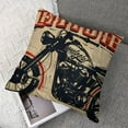 thumbnail image 7 of nygtbtfer Throw Pillow Cover Motor Motorcycle Helmet Part Bike Biker Black Pillowcase Square Pillow Case White, 7 of 7