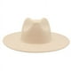 thumbnail image 1 of Sombrero de fieltro de cachemira de color liso con ala grande para otoño e invierno, sombrero de jazz, sombrero francés, 1 of 6