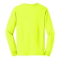 thumbnail image 2 of Mato & Hash® Cotton Long Sleeve T-Shirt - MH - Safety Green MHG2400SA XL, 2 of 2