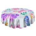 thumbnail image 5 of 60 Inch Round Lace Tablecloth Water Resistant Washable, Monarch Butterfly Aesthetic, 5 of 5