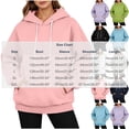 thumbnail image 4 of Fall Sweatshirts for Women Long Sleeve Kangaroo Pocket Drop Shoulder Pullovers Top L, 4 of 7