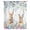 White, variant on Bunny Easter Semi Sheer Curtains Drapes for Living Room,Bedroom,French Doors Window 84 Inches Long,Spring Floral Eggs Eucalyptus Leaves Weeping Rod Pocket Chiffon Curtain Voile Drapery Panel