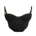thumbnail image 4 of Fashionable Fishbone Low Cut Padded Tank Tops for Women in Solid Colors, 4 of 6