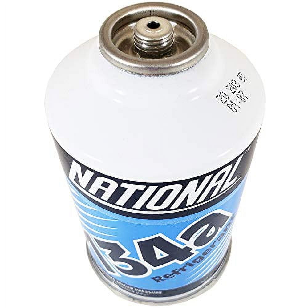 Chemours National Refrigerant R134a for MVAC use in a 12-Ounce Self-Sealing Container, Pack of 3