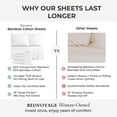 thumbnail image 4 of BedVoyage Soft Twin Sheets - Melange Luxury Bedroom Sheet Set, 3pc Softest Cooling Bedding, Viscose Derived from Bamboo and Cotton, Deep Pocket 18" - Snow, 4 of 8