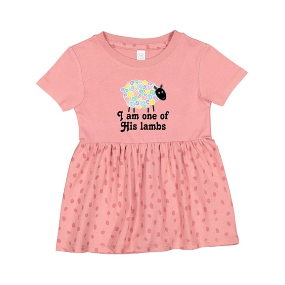 Inktastic Religious Lamb Christian Childs Girls Baby Dress