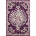 thumbnail image 1 of Unique Loom Penrose Center Medallion Rug5' 3 x 7' 7 Rectangle Purple/Beige, 1 of 1