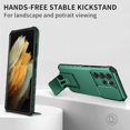 thumbnail image 6 of for Samsung Galaxy S21 Ultra 5G Case with Slide Camera Cover, Armour Silicone TPU Bumper Tough PC Cover S21 Ultra with Kickstand, Military Shockproof Protective Phone Case for Samsung S21 Ultra Green, 6 of 14