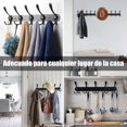 thumbnail image 3 of Perchero Pared, Ganchos para Abrigos, Dise&ntilde;o De Tres Ganchos, Ganchos Utilitarios Vintage Negro, Perchero de Pared 5 Ganchos para Puerta y Pared Colgar Bolsas, Ropa,Gorras, Llaves,Abrigos,M, 3 of 6