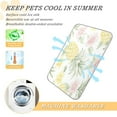 thumbnail image 5 of Pet Cooling Pad Foldable Self Cooling Mat Breathable Pet Cushion Sleep Pad for Dogs and Cats Floral Pineapple Pattern S, 5 of 9