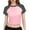 Gray, variant on Annhoo Summer Women Blouses Color Block Basic Short Sleeve T Shirt Casual Crew Neck Trendy Crop Top
