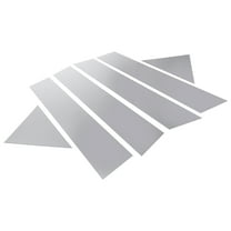 Unique Bargains 6 Pcs Door Pillar Window Trim Outer Exterior Decor for Chrysler 300 2005-2010 Plastic Chrome Silver Tone