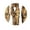 2, variant on Vintage Country Styles Quiet Wall Clock 30cm Grains and Clear Tempering Glass Wall Clock for Home Setting