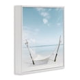 thumbnail image 3 of Stupell Industries Rustic Hammock Beach Coast White Framed Giclee Art, design by Noah Bay, 17 x 17, 3 of 8