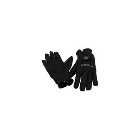 Beretta Mens Winter Gloves, Fleece, Black, Medium