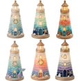 thumbnail image 2 of Sea Glass Art Kit Beginner-Friendly DIY Lighted Sea Glass-Style Lighthouse Kit Collection Complete Kit with Sea Glass-Style LED Lights & Step-by-Step Guide Included Gift for Craft Lovers 6 Pieces, 2 of 6