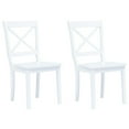 thumbnail image 5 of vidaXL Dining Chairs Side Chair for Dining Room 2 Pcs White Solid Wood Rubber, 5 of 49