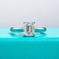 thumbnail image 3 of AnuClub Cushion/Emerald/Pear Moissanite Engagement Ring, D Color Lab Created Diamond, 18K White Gold Plated Sterling Silver, Eternity Wedding Promise Anniversary Band Ring for Women, 3 of 5