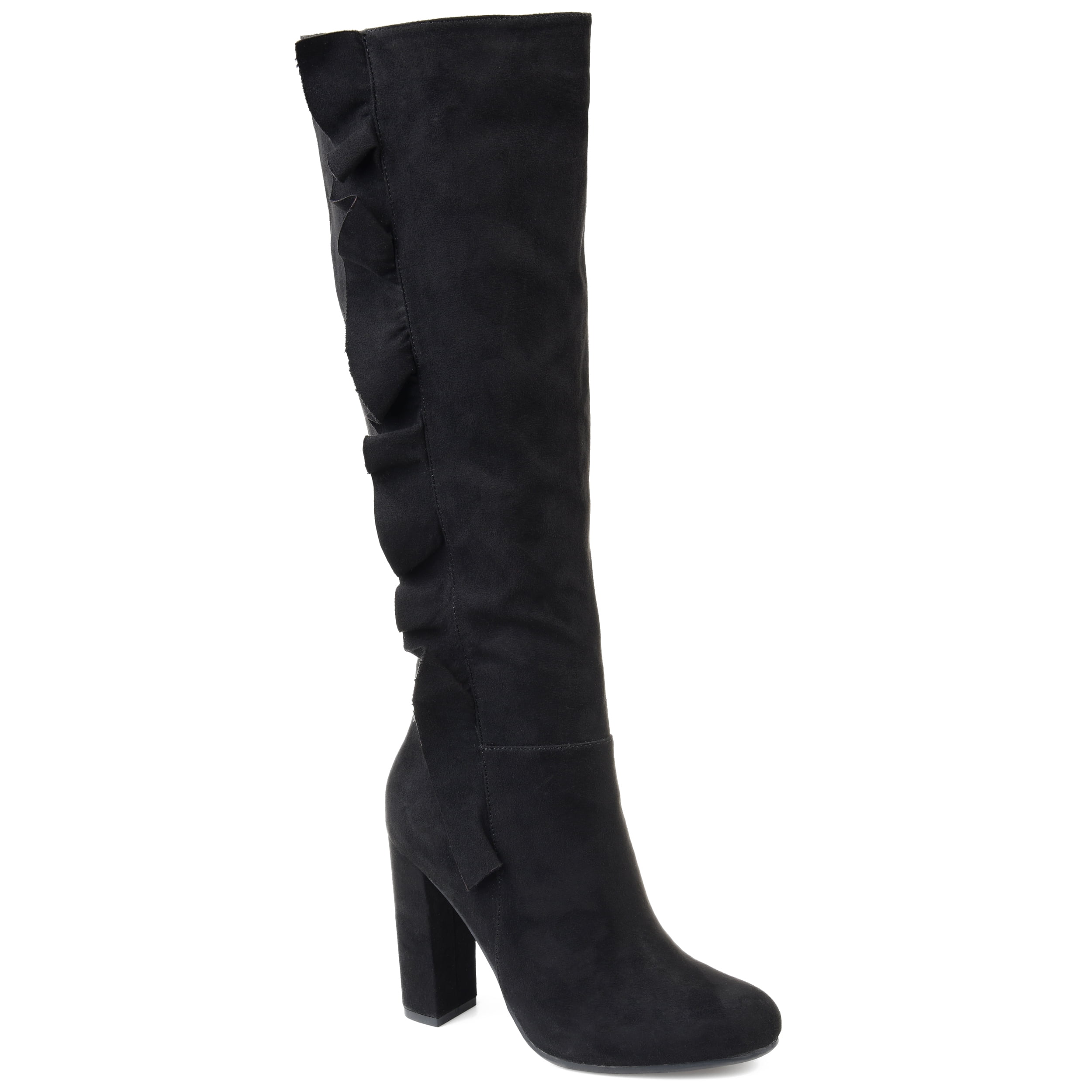 Womens Extra Wide Calf Knee-high Ruffle Boot - Walmart.com