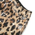 thumbnail image 6 of Huhudde Women's Low Waist Shorts with Sequins And Leopards Pattern Evening Party Outfit Streetwear Great For Nightclub Outfits, 6 of 19