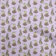 thumbnail image 1 of oneOone Velvet Light Purple Fabric Kalamkari Kathakali Fabric For Sewing Printed Craft Fabric By The Yard 58 Inch Wide, 1 of 5