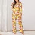thumbnail image 2 of Sikiie Snake Women's Long-Sleeve Shirt and Full-Length Bottom Pajama Set (s-xxl)-Small, 2 of 7