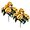Yellow, variant on Morttic 2PCS 19'' Artificial Geraniums Silk Flowers Outdoor Garden Hanging Basket Porch Home Decor (Red)