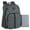 Gray & Black, variant on Baby Essentials Super Cooler Multi-Pocket Dual Zipper Closure Diaper Bag Backpack with Matching Changing Pad, Insulated Bottle Pockets and Stroller Straps in Gray & Black