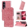 thumbnail image 1 of Funda tipo cartera GANGXUN para Vivo V50 Lite , diseño girasol, cuero PU, soporte, cierre magnético, tarjetero, 1 of 5