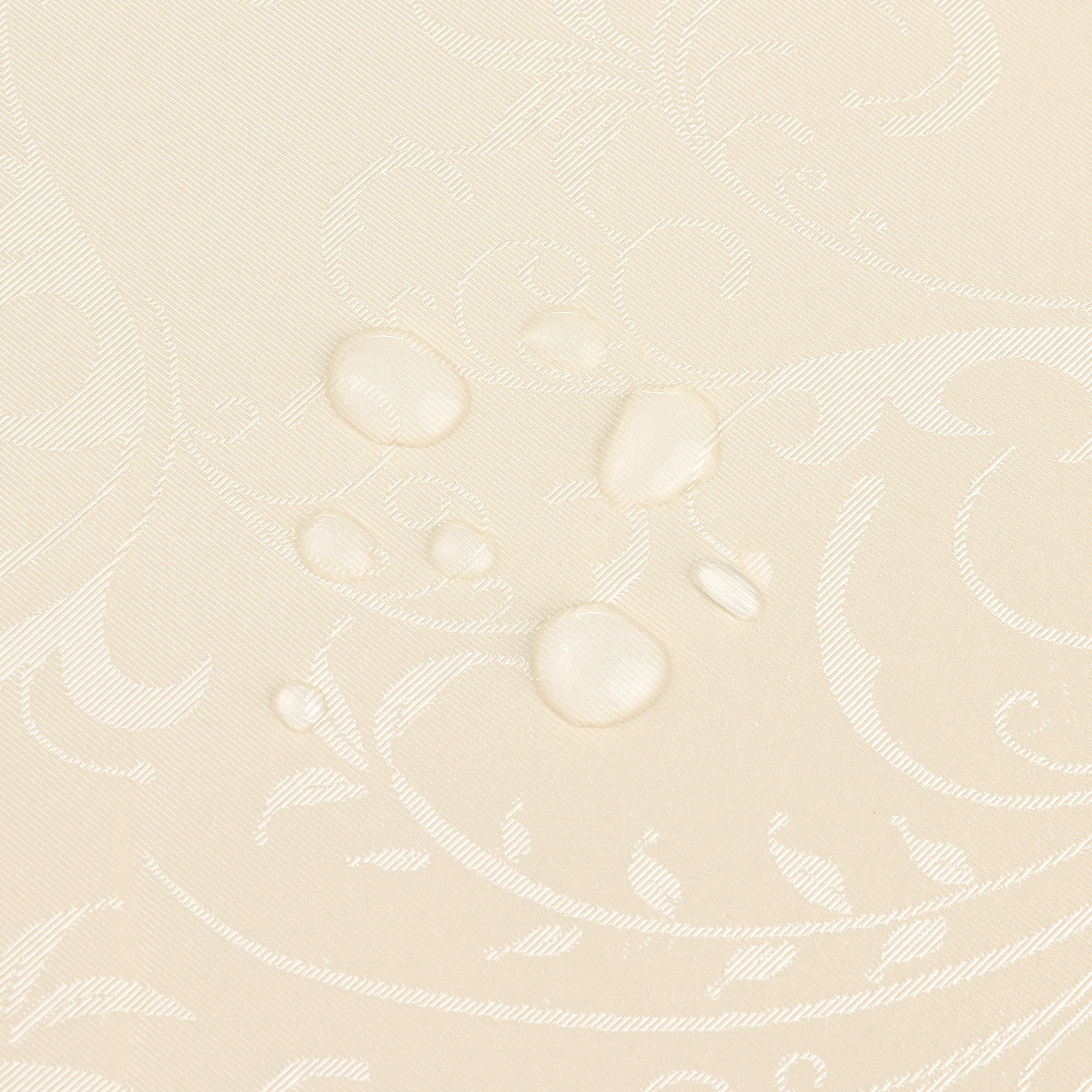 Unique Bargains Round Waterproof Vinyl Tablecloth, Wrinkle-Resistant Table Cover, Suitable Champagne 71x71inch