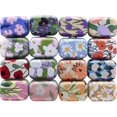 thumbnail image 1 of RSACCSKY 8Pcs Metal Hinged Tin Box Container Floral Farmhouse Rustic Mini Portable Small Storage Container Kit with Lid for Home Storage 2.1x1.5x1 Inch (White), 1 of 6