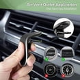 thumbnail image 4 of Soporte magnético para teléfono de coche, en forma de L, compatible con rejillas de ventilación horizontales, para iPhone 14, 13 y 12 (sin soporte MagSafe)., 4 of 5