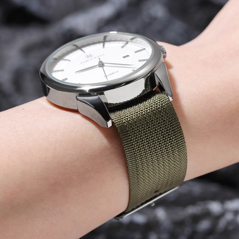 Official-Grade Replacement Strap for Hume Health Band | Quick-Release Nylon Wristband with Adjustable Buckle, Secure Fit for All-Day Wear(1PC,Gray,22mm)