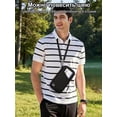 thumbnail image 4 of 9.44in RFID Blocking Waterproof Polyester Travel Document Wallet, Multi-Slot Credit Card Organizer With Detachable Wrist Strap, Quick Access External Ticket Pocket For Airport Trip & Cross-Country, 4 of 6