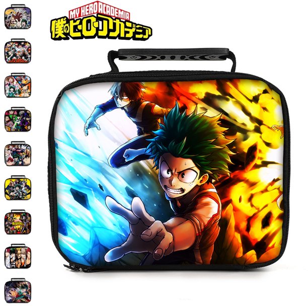 Cool My Hero Academia Portable Lunch Box Women Multifunction Cartoon Anime Thermal Insulated