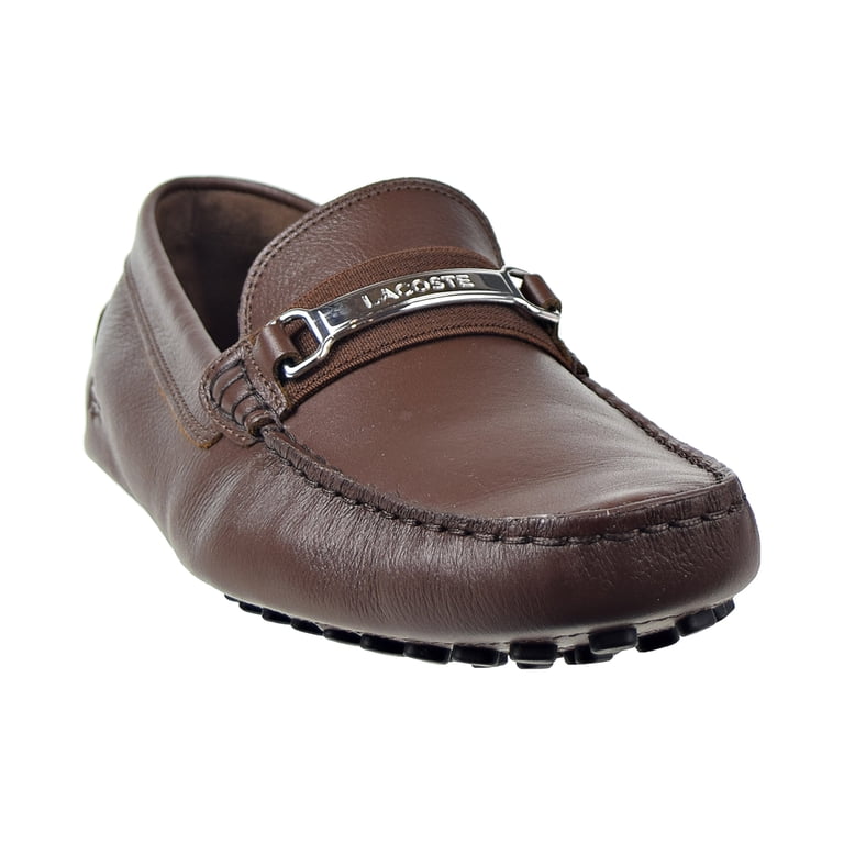 Lacoste Men's Ansted Slip On Loafers, Dark Brown - Walmart.com