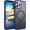 F-Blue, variant on iPhone 11 Case[Compatible with Magsafe]Phone Case iPhone 11[Military Grade Drop Protection]W/ Detachable Camera Len Protection Anti-Fingerprint Slim Translucent Matte Case for iPhone 11,6.1"Red