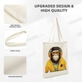 thumbnail image 5 of COMIO Cool Monkey Canvas Tote Bag Large Shoulder Bag For Women And Girl Shopping Bags Reusable Canvas Handbags, 5 of 8