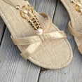 thumbnail image 6 of Mepaouo Women Sandals Comfortable Bohemian Flats Walking Strap Elastic Slip on Casual Summer Sandal, 6 of 8