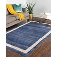 thumbnail image 3 of Unique Loom Del Mar Collection Area Rug-Modern Transitional Inspired Tonal Design, 6 0 x 9 0 Rectangular, Navy Blue/Ivory, 3 of 5