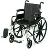 16" Adult Lightweight Manual Wheelchair Flipback Seat & Removable Arms 1/EA