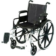16" Adult Lightweight Manual Wheelchair Flipback Seat & Removable Arms 1/EA