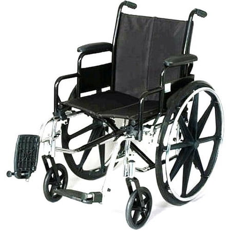 16" Adult Lightweight Manual Wheelchair Flipback Seat & Removable Arms 1/EA
