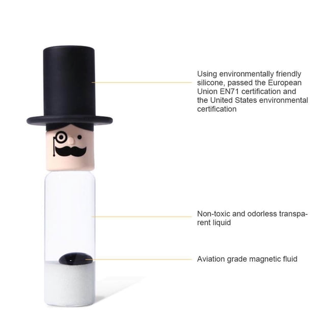 facefd Funny Ferrofluid Magnetic Fluid Liquid Display Stress Relief Toys Science Decompression Toys