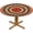 Mandala-1, variant on Seashells Round Table Cloth Wooden Nautical Starfish Elastic Edged Table Cover Fade and Stain Resistant Table Cloths Easy to Clean Fits Tables 40-44" Diameter