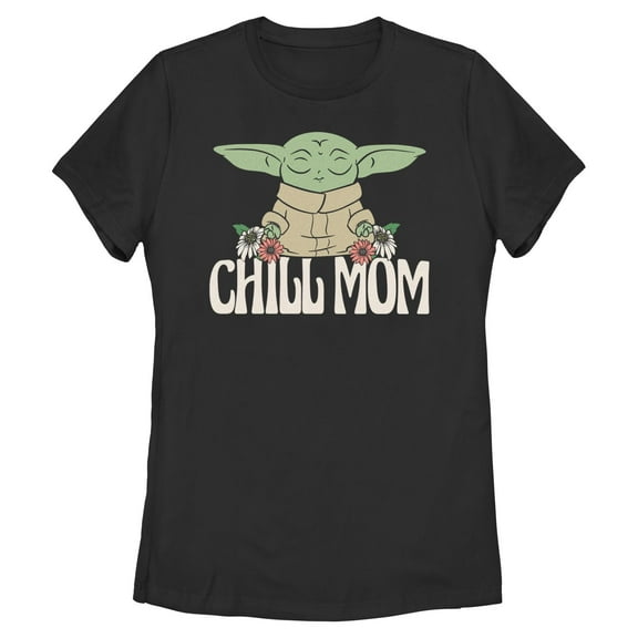 Womens Star Wars Grogu Chill Mom T Shirt