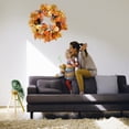 thumbnail image 5 of Corona de otoño - Coronas para puerta de entrada - Corona de calabaza de 45 cm, decoración otoñal para puerta de entrada de Acción de Gracias, corona de otoño artificial, corona grande de otoño para, 5 of 5