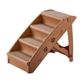 thumbnail image 1 of Portable Cat Ramp Ladder Pet Kitten Kitty Non-Slip Platform, Dog Climbing Stairs Coffee, 1 of 6